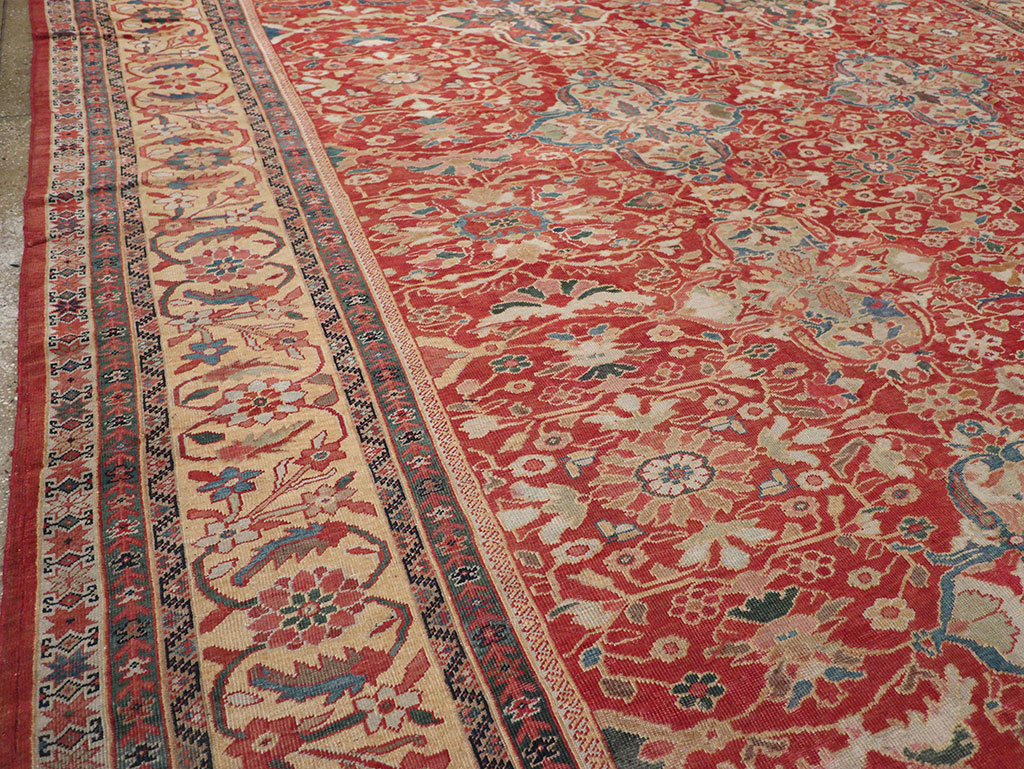 Antique Persian Mahal Oversize Carpet, No.33052 - Gsblank