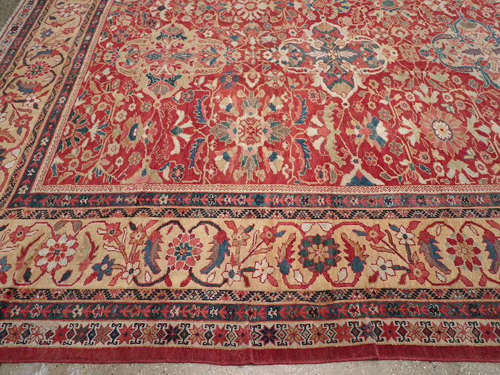 Antique Persian Mahal Oversize Carpet, No.33052 - Gsblank