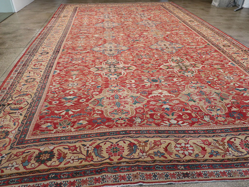 Antique Persian Mahal Oversize Carpet, No.33052 - Gsblank