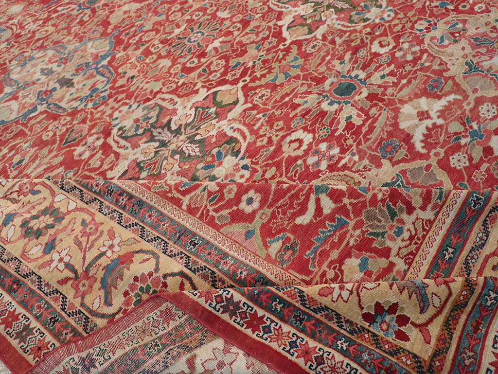 Antique Persian Mahal Oversize Carpet, No.33052 - Gsblank