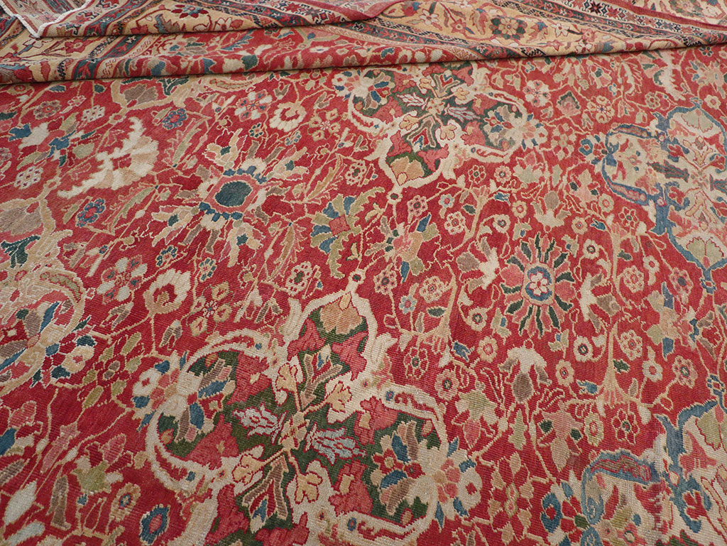 Antique Persian Mahal Oversize Carpet, No.33052 - Gsblank