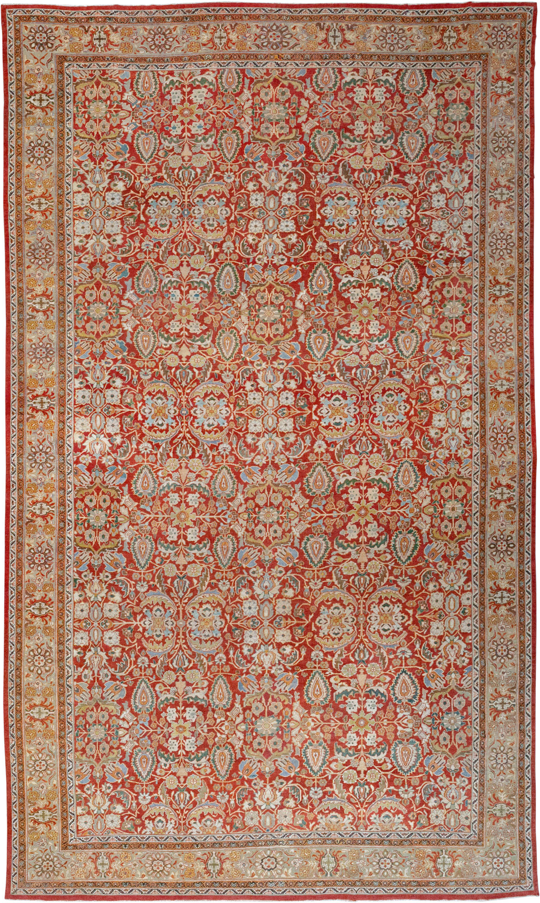Antique Persian Mahal Oversize Carpet, No.33053 - Gsblank