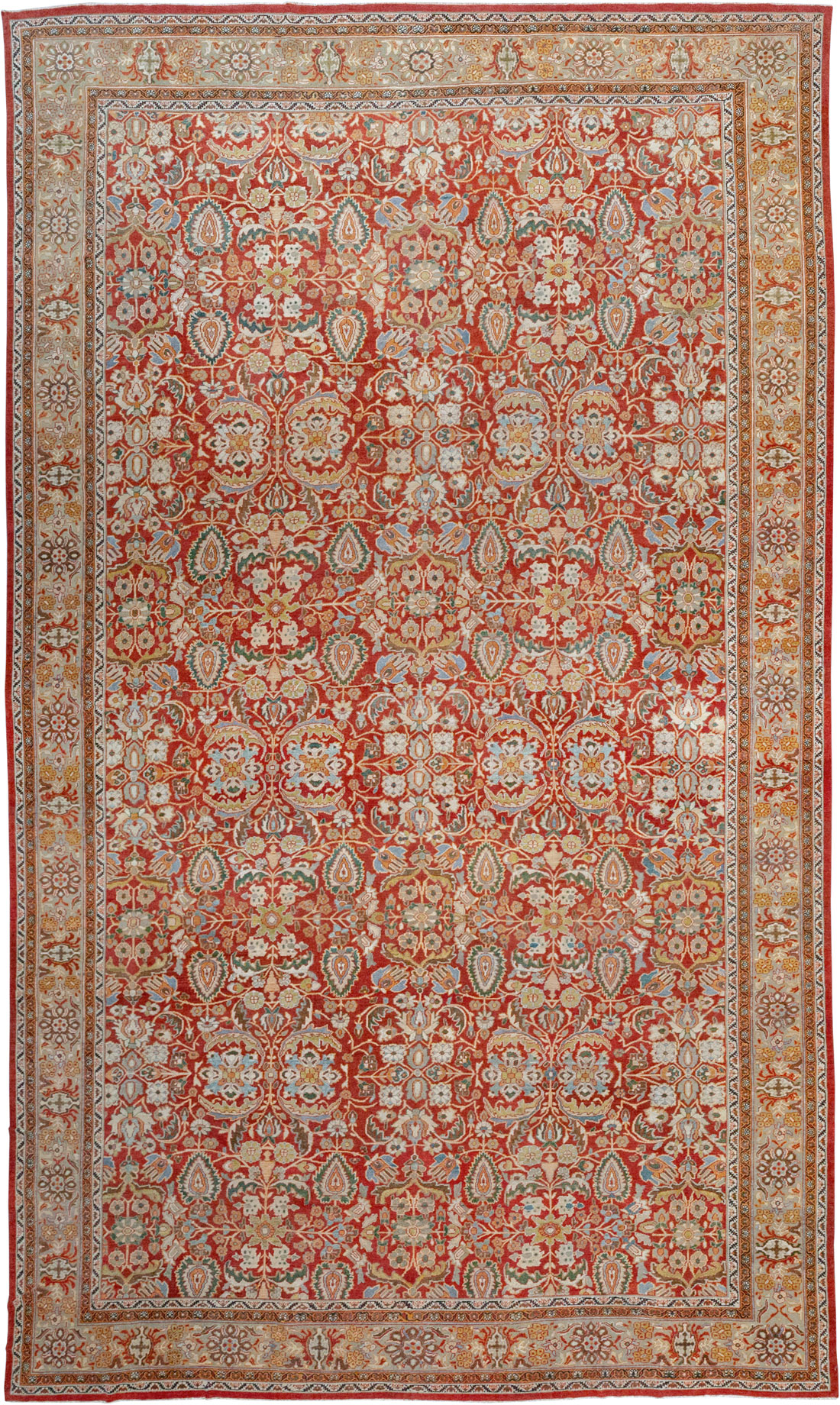 Antique Persian Mahal Oversize Carpet, No.33053 - Gsblank