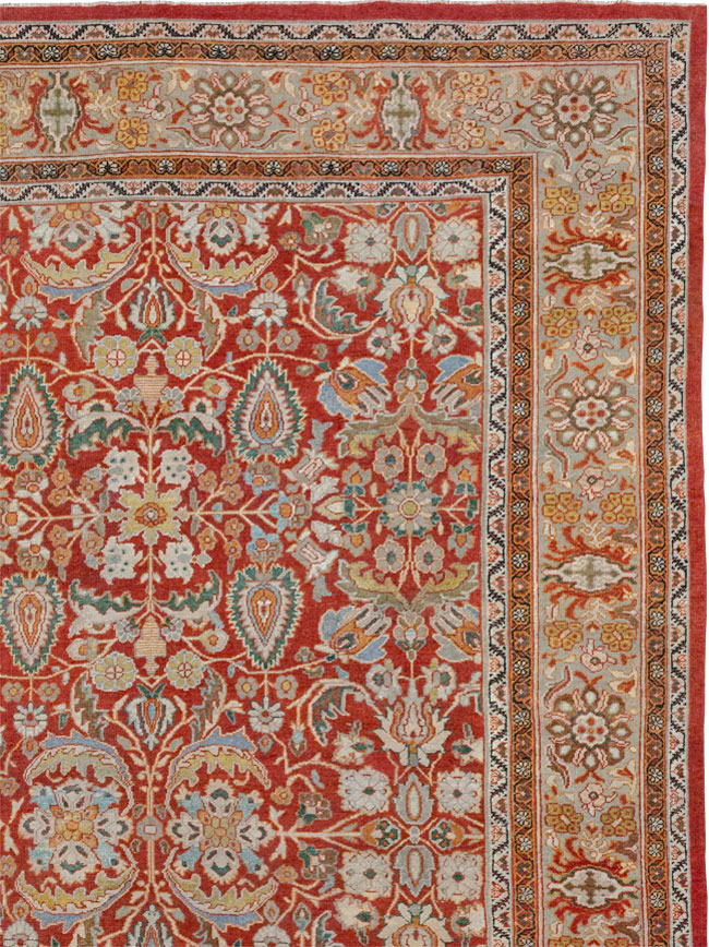 Antique Persian Mahal Oversize Carpet, No.33053 - Gsblank