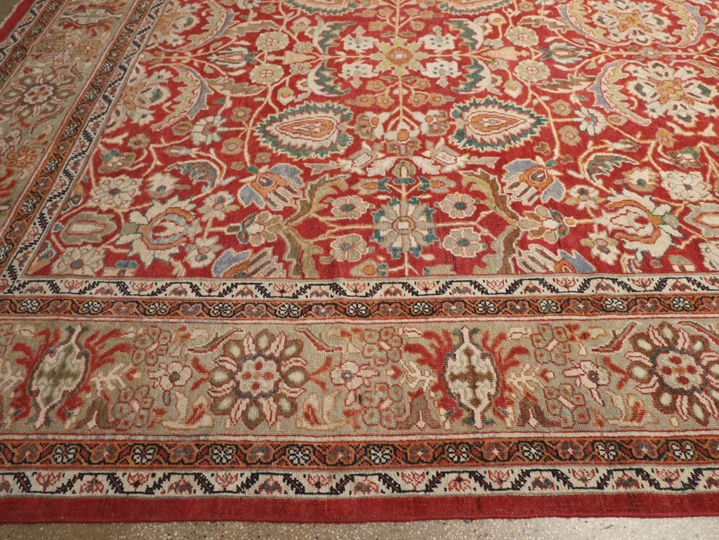 Antique Persian Mahal Oversize Carpet, No.33053 - Gsblank