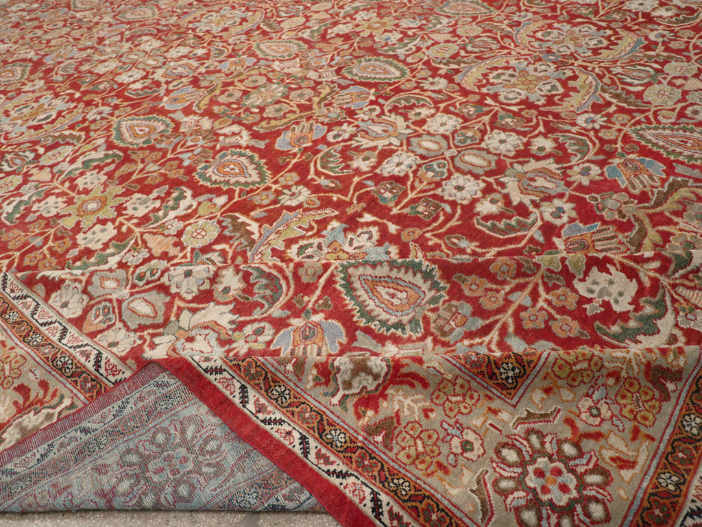 Antique Persian Mahal Oversize Carpet, No.33053 - Gsblank