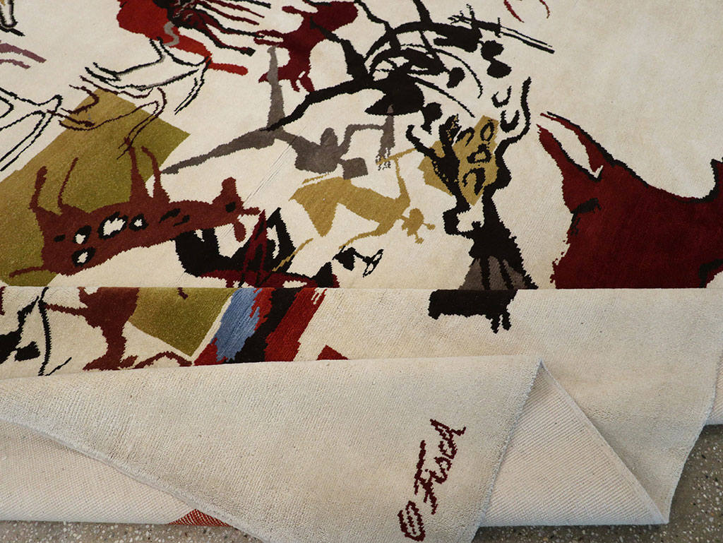 Mid-20th Century Art Deco Carpet: Caverna By Olga Fisch, No.33056 - Gsblank