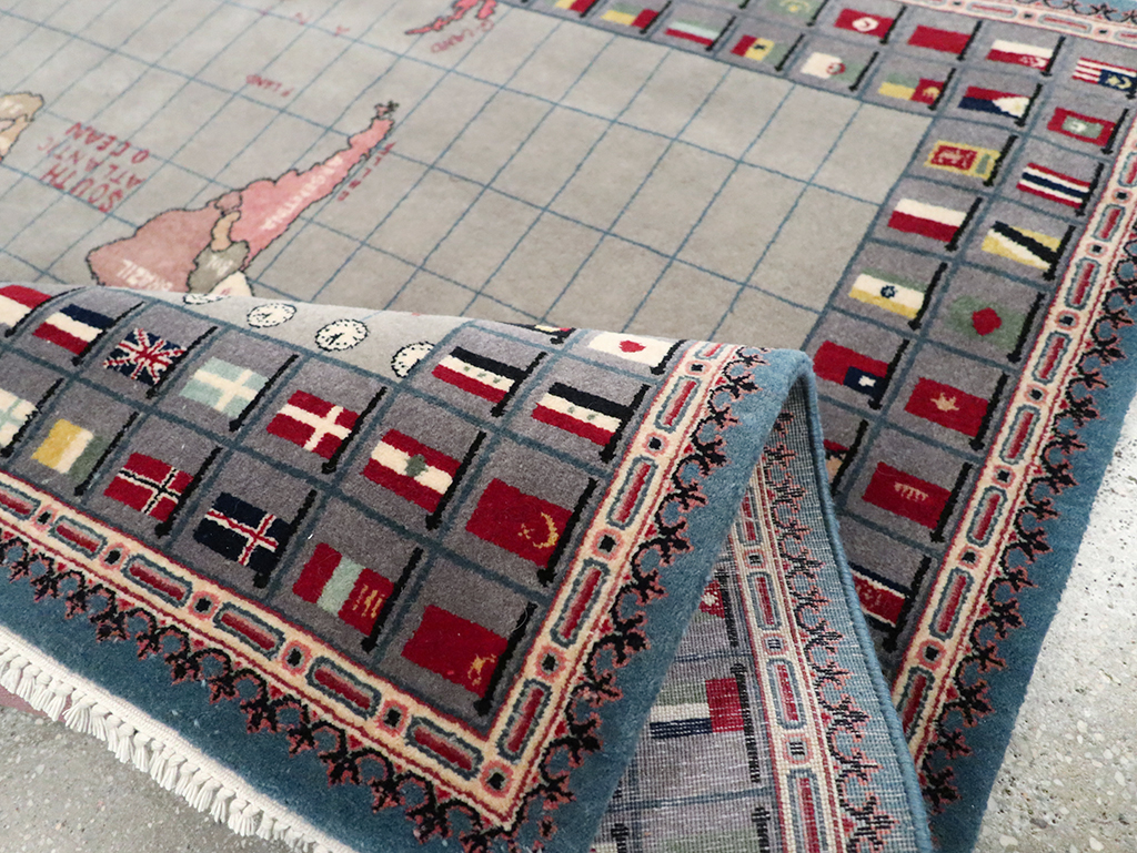 Modern Afghan Pictorial Map Rug, No.33059 - Gsblank