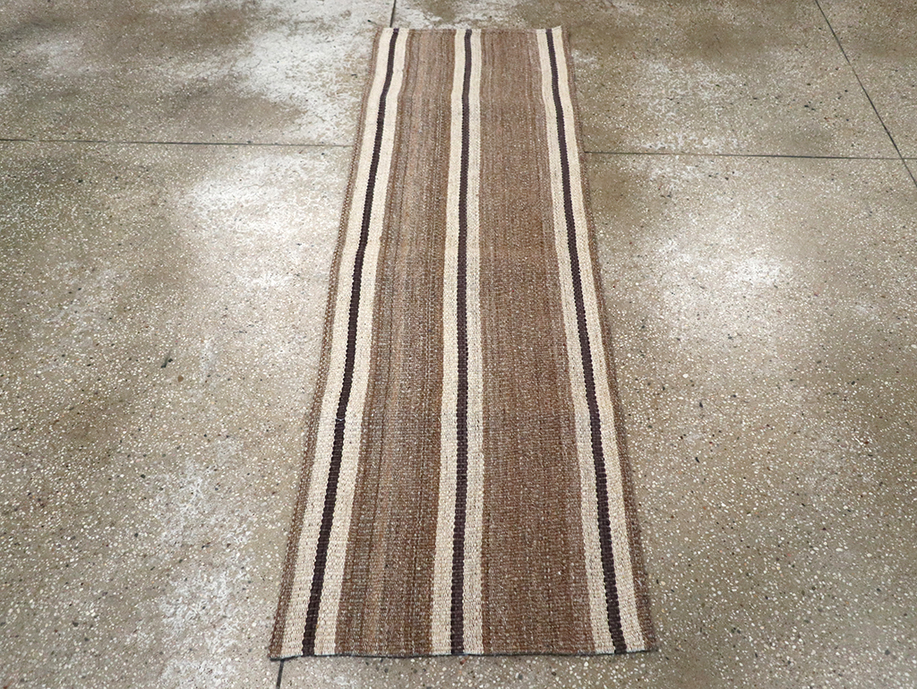 Vintage Turkish Flatweave Kilim Runner, No.33061 - Gsblank