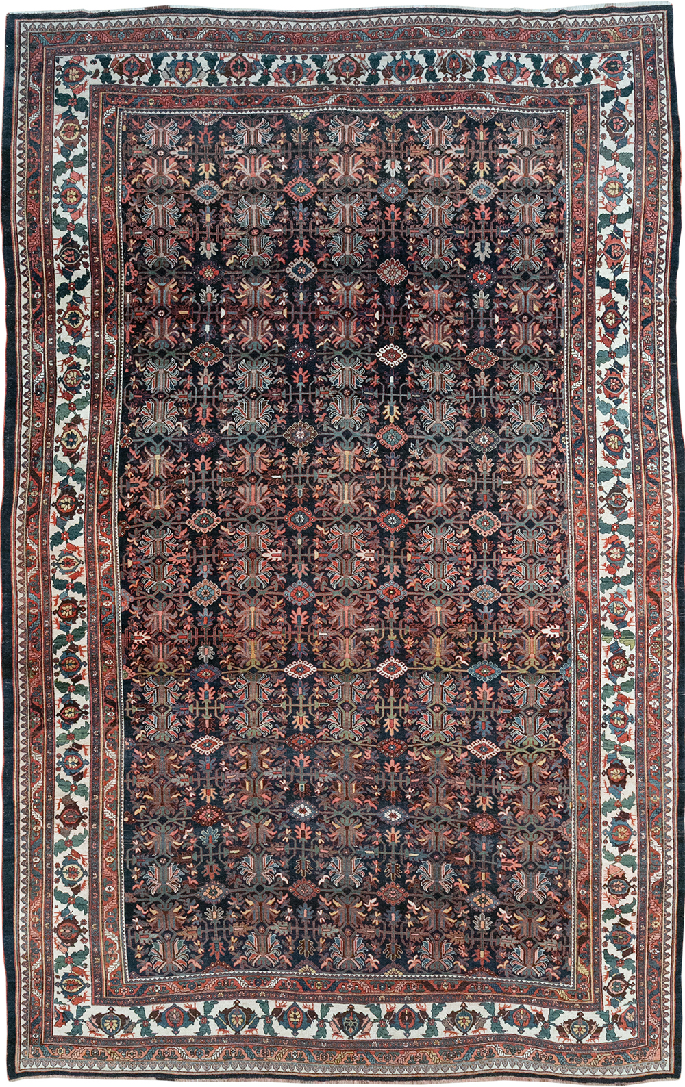 Antique Persian Kurd Bidjar Large Carpet, No.33062 - Gsblank