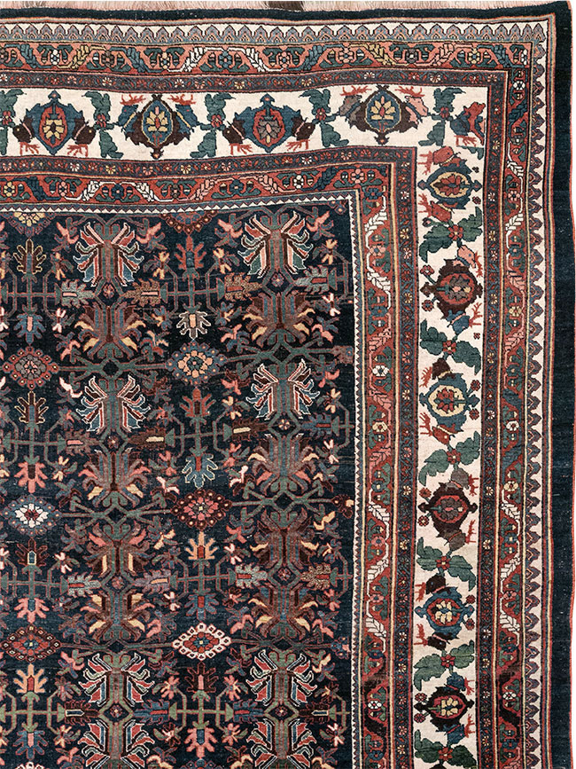 Antique Persian Kurd Bidjar Large Carpet, No.33062 - Gsblank