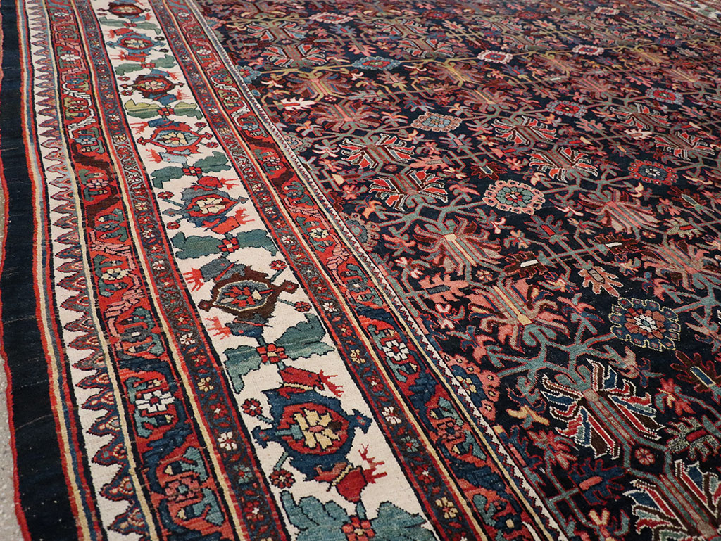 Antique Persian Kurd Bidjar Large Carpet, No.33062 - Gsblank