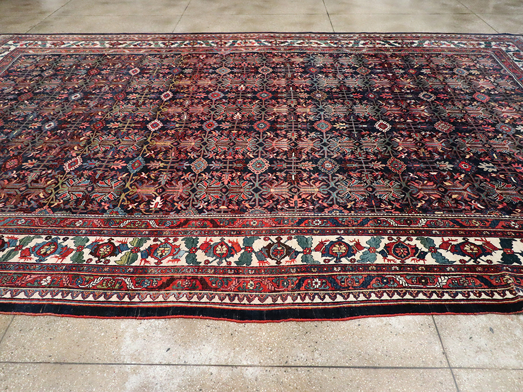 Antique Persian Kurd Bidjar Large Carpet, No.33062 - Gsblank