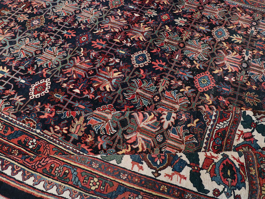 Antique Persian Kurd Bidjar Large Carpet, No.33062 - Gsblank