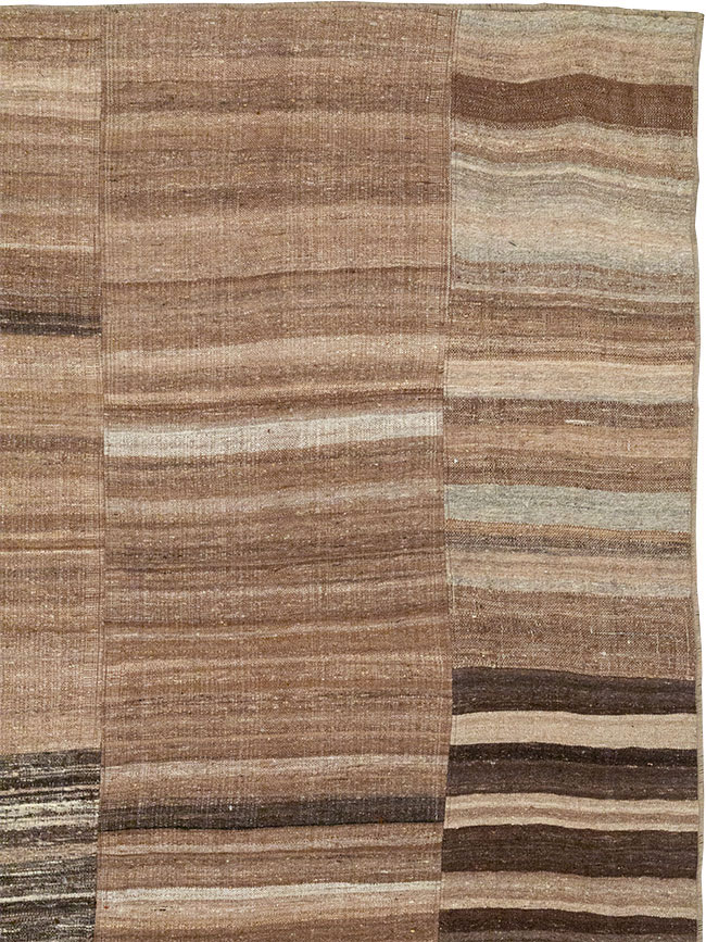 Vintage Turkish Flatweave Kilim Room Size Carpet, No.33067 - Gsblank