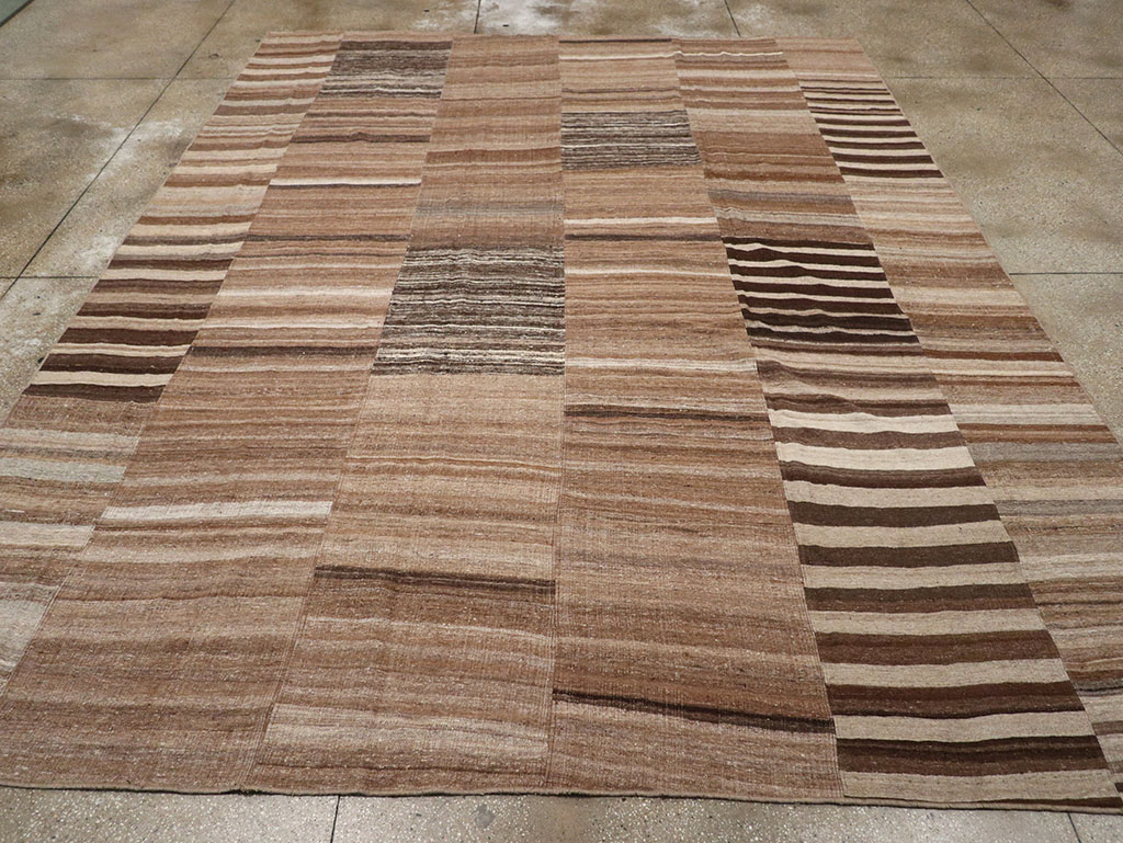 Vintage Turkish Flatweave Kilim Room Size Carpet, No.33067 - Gsblank