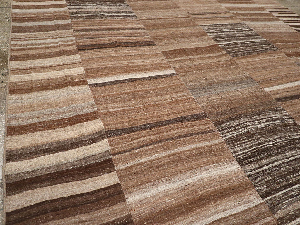 Vintage Turkish Flatweave Kilim Room Size Carpet, No.33067 - Gsblank