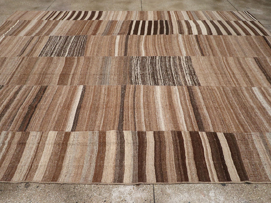 Vintage Turkish Flatweave Kilim Room Size Carpet, No.33067 - Gsblank