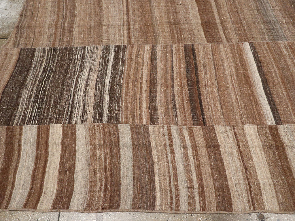 Vintage Turkish Flatweave Kilim Room Size Carpet, No.33067 - Gsblank