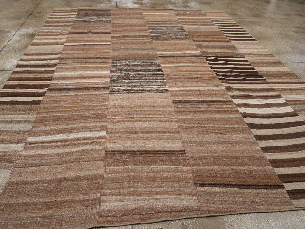 Vintage Turkish Flatweave Kilim Room Size Carpet, No.33067 - Gsblank