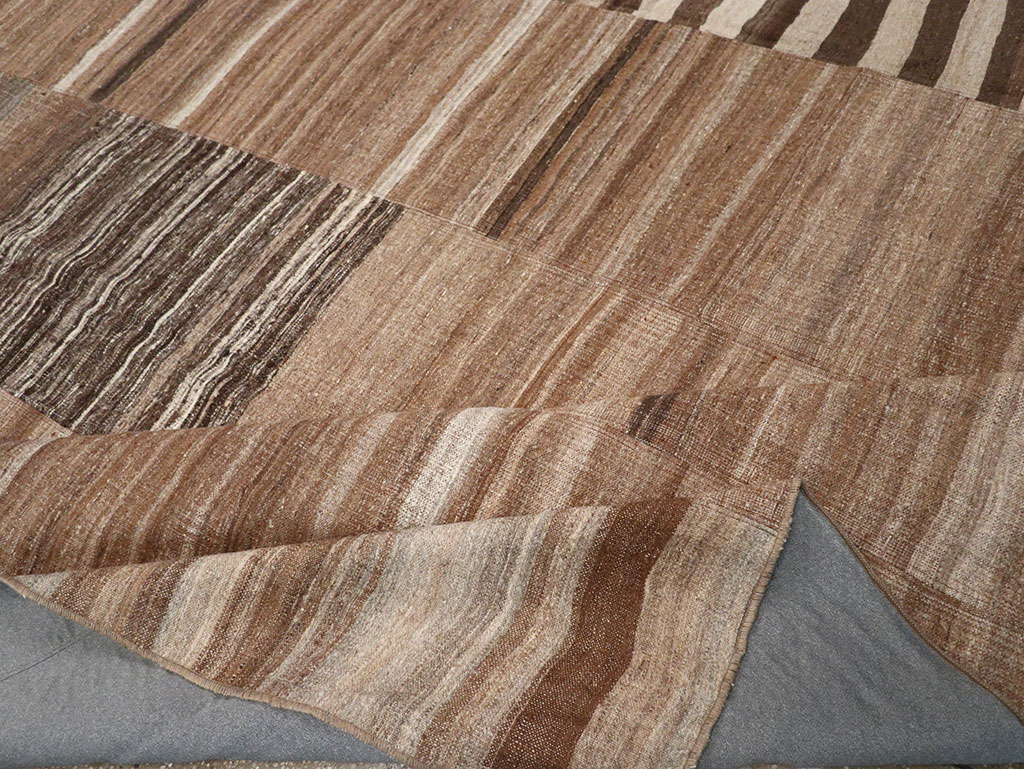 Vintage Turkish Flatweave Kilim Room Size Carpet, No.33067 - Gsblank