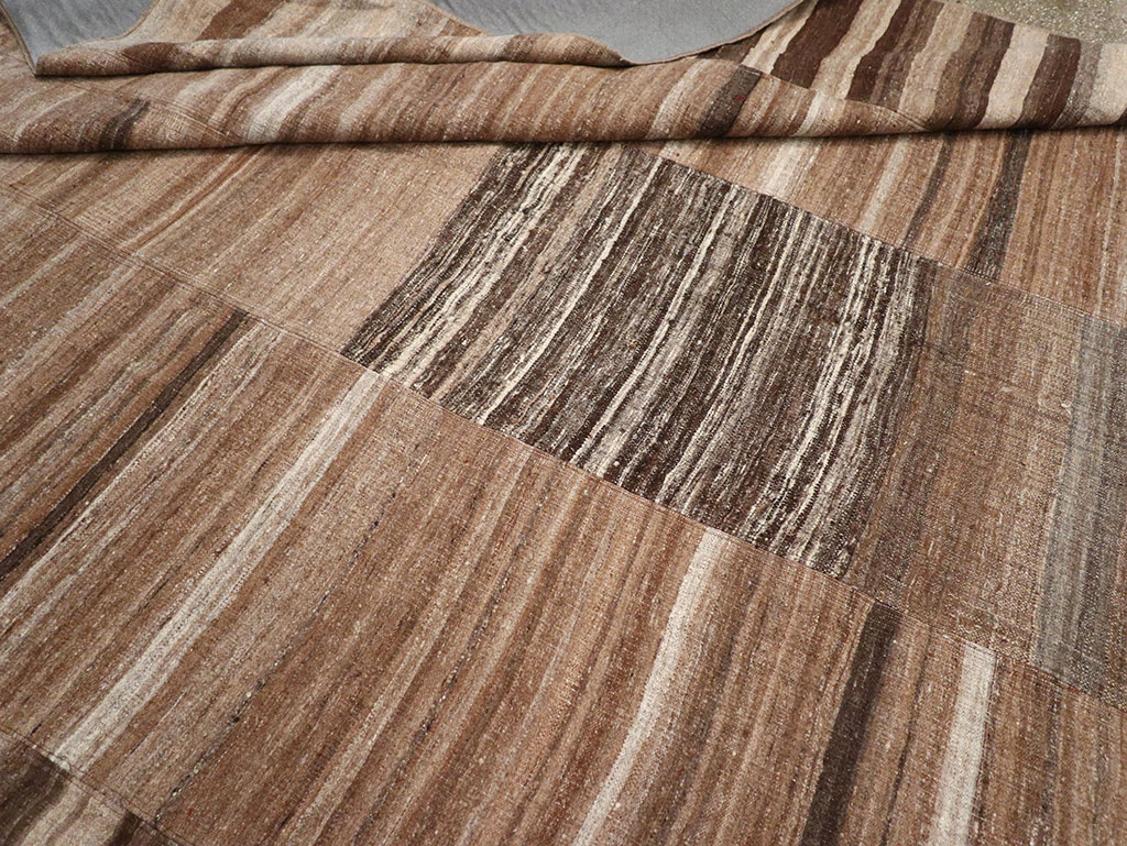 Vintage Turkish Flatweave Kilim Room Size Carpet, No.33067 - Gsblank