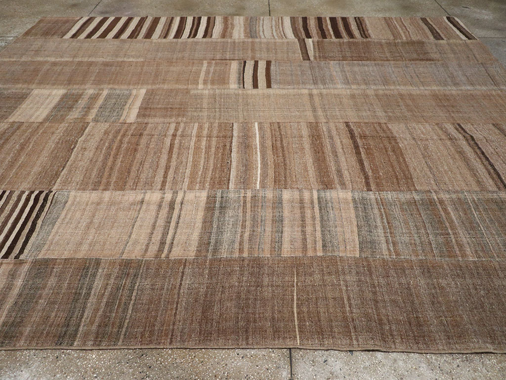 Vintage Turkish Flatweave Kilim Room Size Carpet, No.33068 - Gsblank