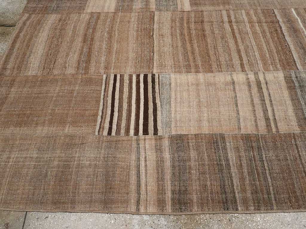 Vintage Turkish Flatweave Kilim Room Size Carpet, No.33068 - Gsblank