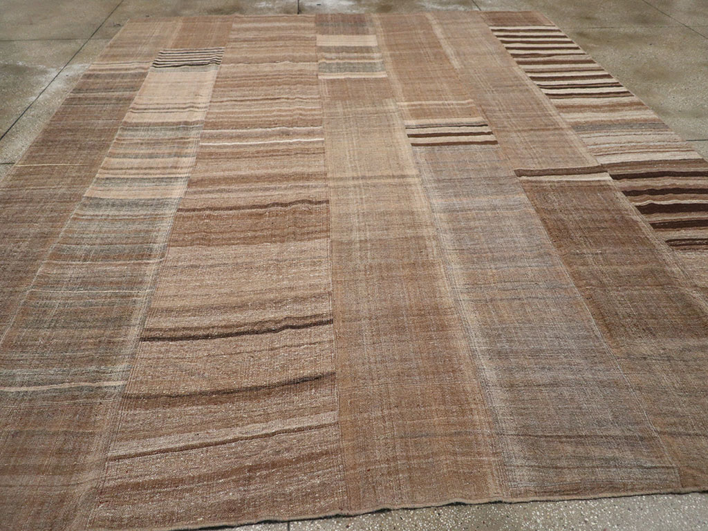 Vintage Turkish Flatweave Kilim Room Size Carpet, No.33068 - Gsblank