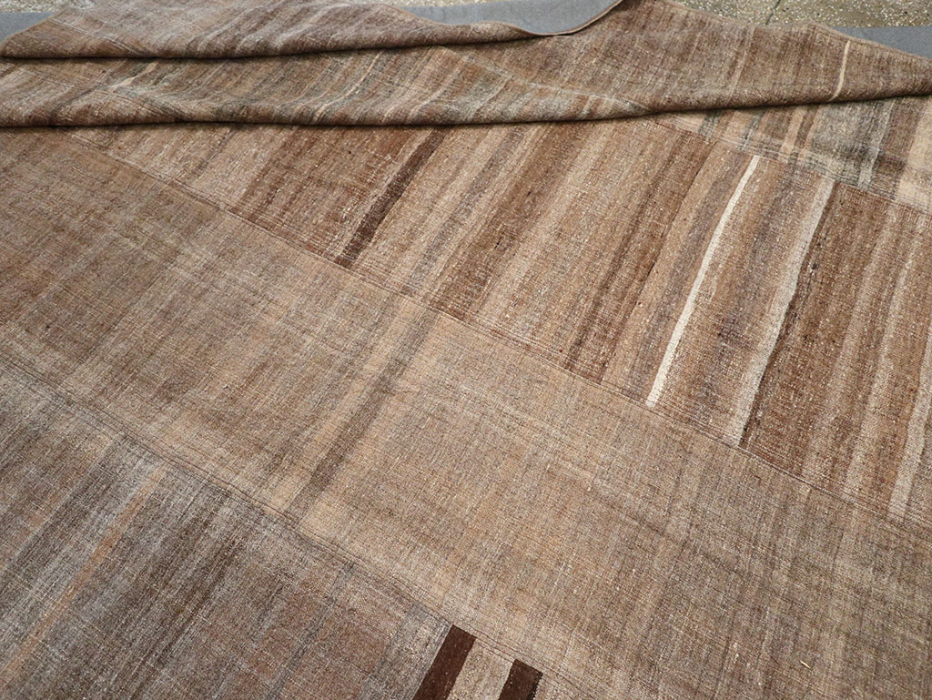 Vintage Turkish Flatweave Kilim Room Size Carpet, No.33068 - Gsblank