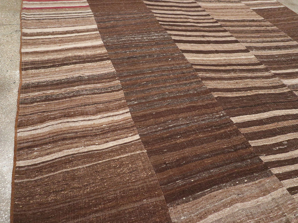 Vintage Turkish Flatweave Kilim Room Size Carpet, No.33069 - Gsblank