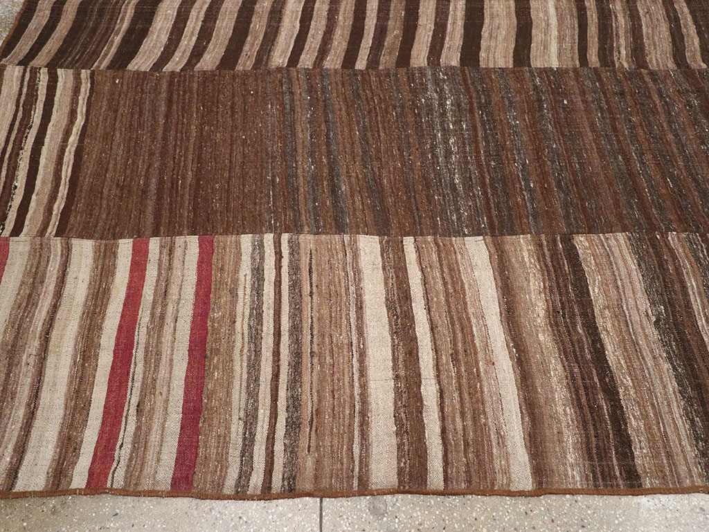 Vintage Turkish Flatweave Kilim Room Size Carpet, No.33069 - Gsblank