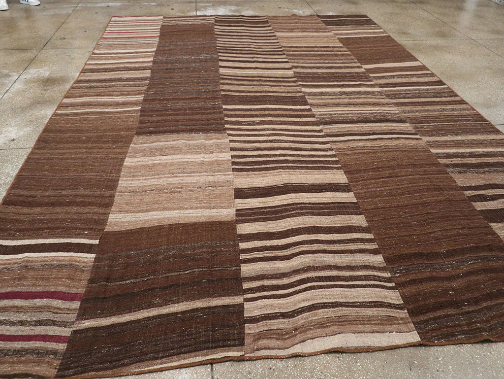 Vintage Turkish Flatweave Kilim Room Size Carpet, No.33069 - Gsblank