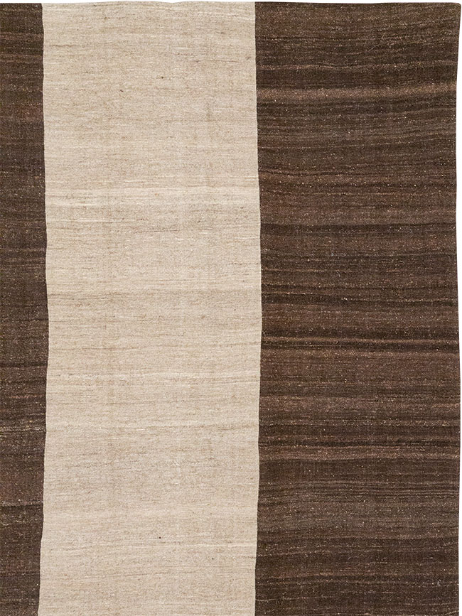 Vintage Turkish Flatweave Kilim Room Size Carpet, No.33070 - Gsblank