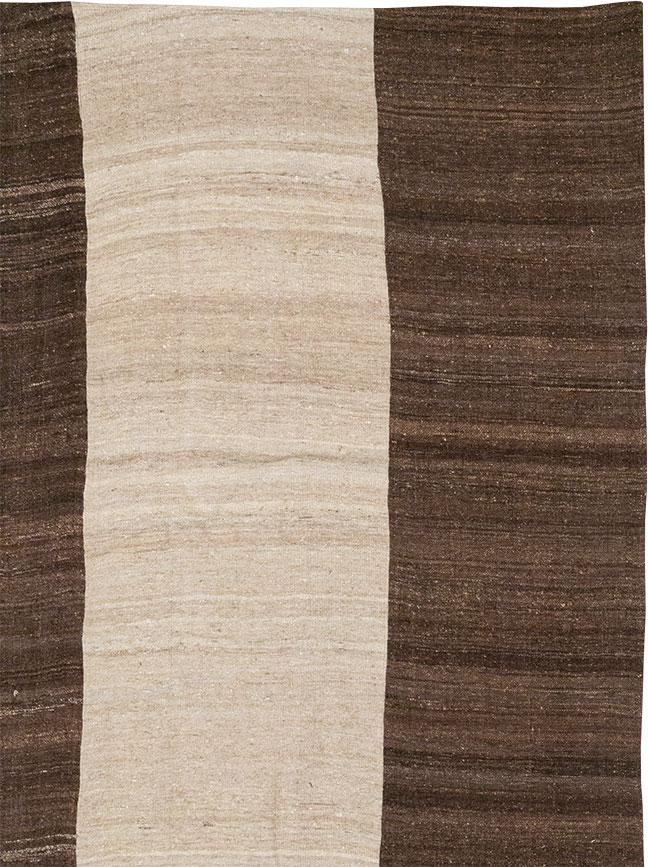 Vintage Turkish Flatweave Kilim Room Size Carpet, No.33070 - Gsblank