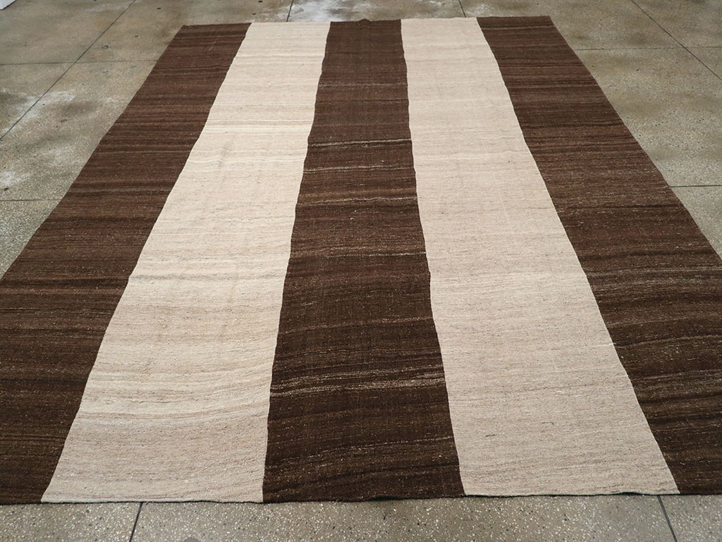 Vintage Turkish Flatweave Kilim Room Size Carpet, No.33070 - Gsblank