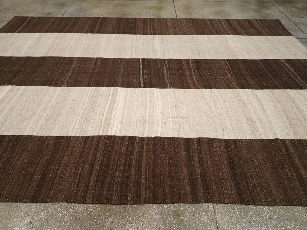 Vintage Turkish Flatweave Kilim Room Size Carpet, No.33070 - Gsblank