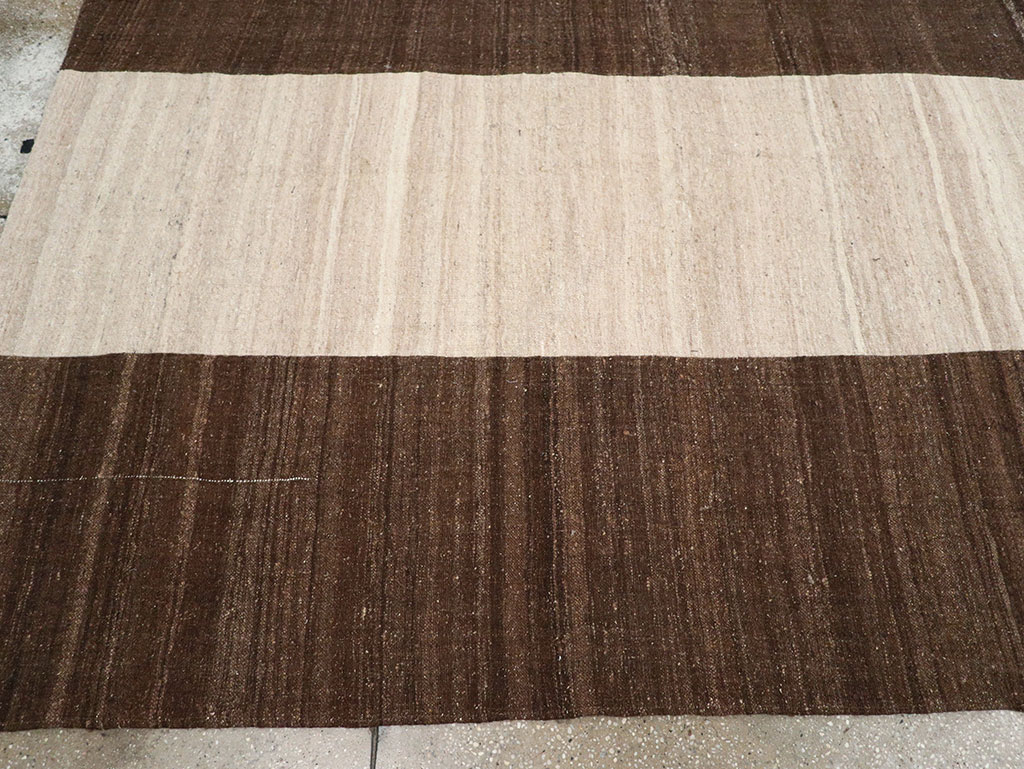 Vintage Turkish Flatweave Kilim Room Size Carpet, No.33070 - Gsblank