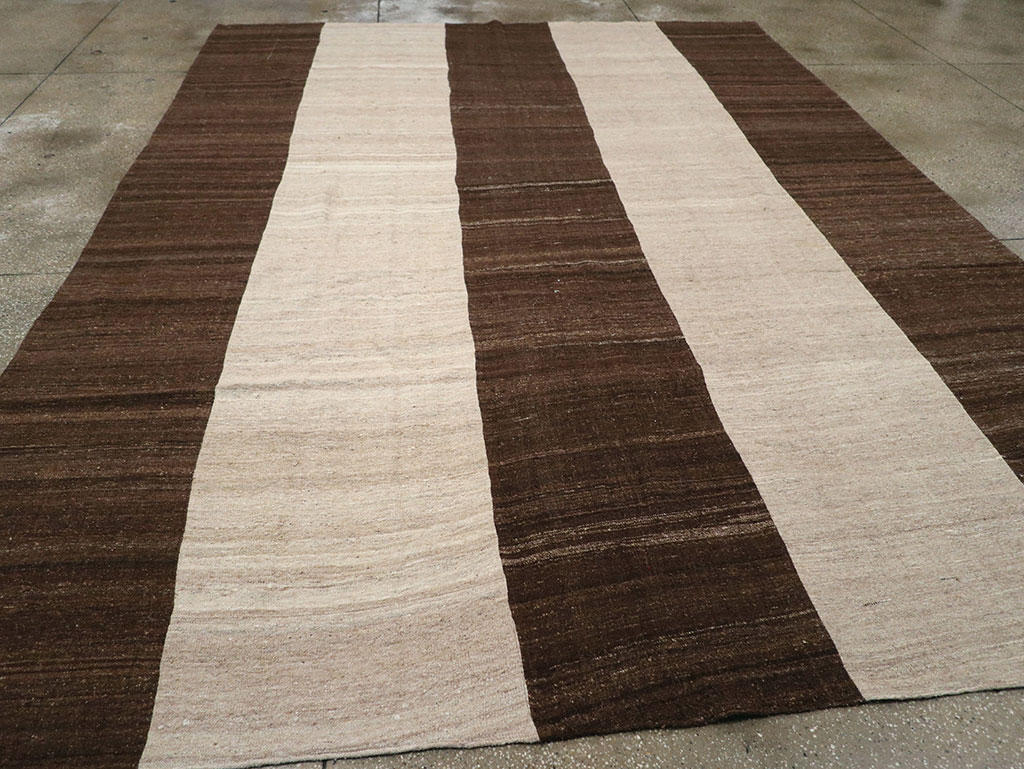 Vintage Turkish Flatweave Kilim Room Size Carpet, No.33070 - Gsblank