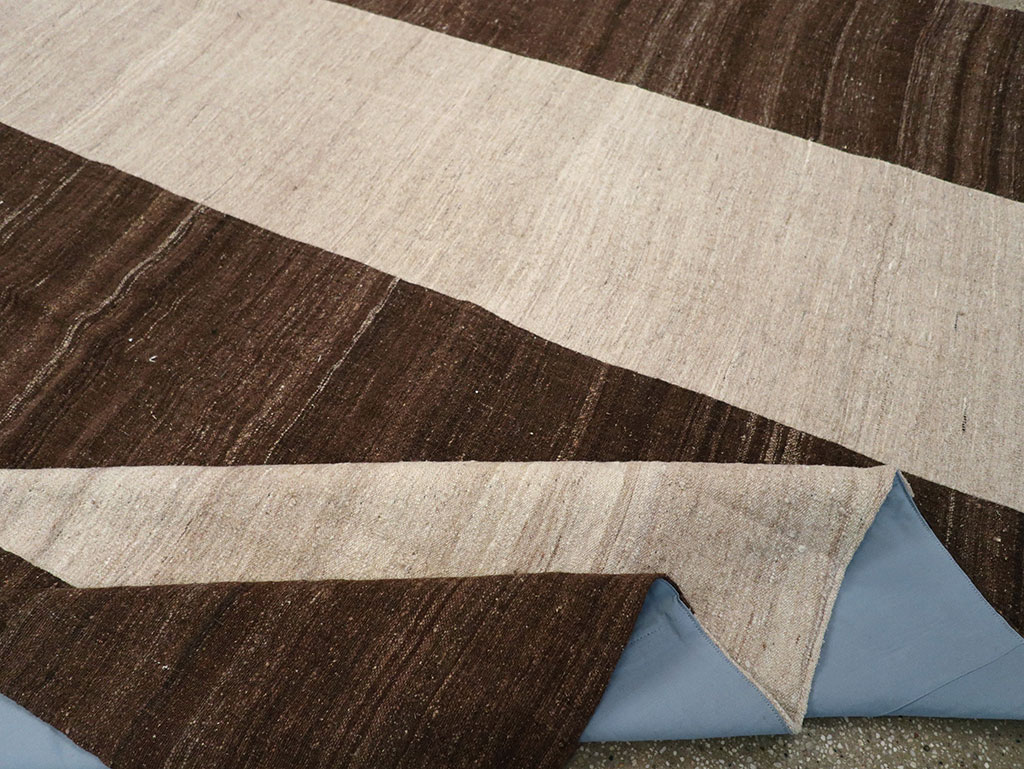 Vintage Turkish Flatweave Kilim Room Size Carpet, No.33070 - Gsblank