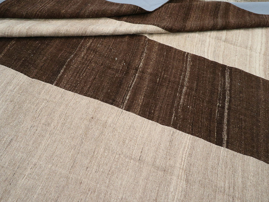 Vintage Turkish Flatweave Kilim Room Size Carpet, No.33070 - Gsblank