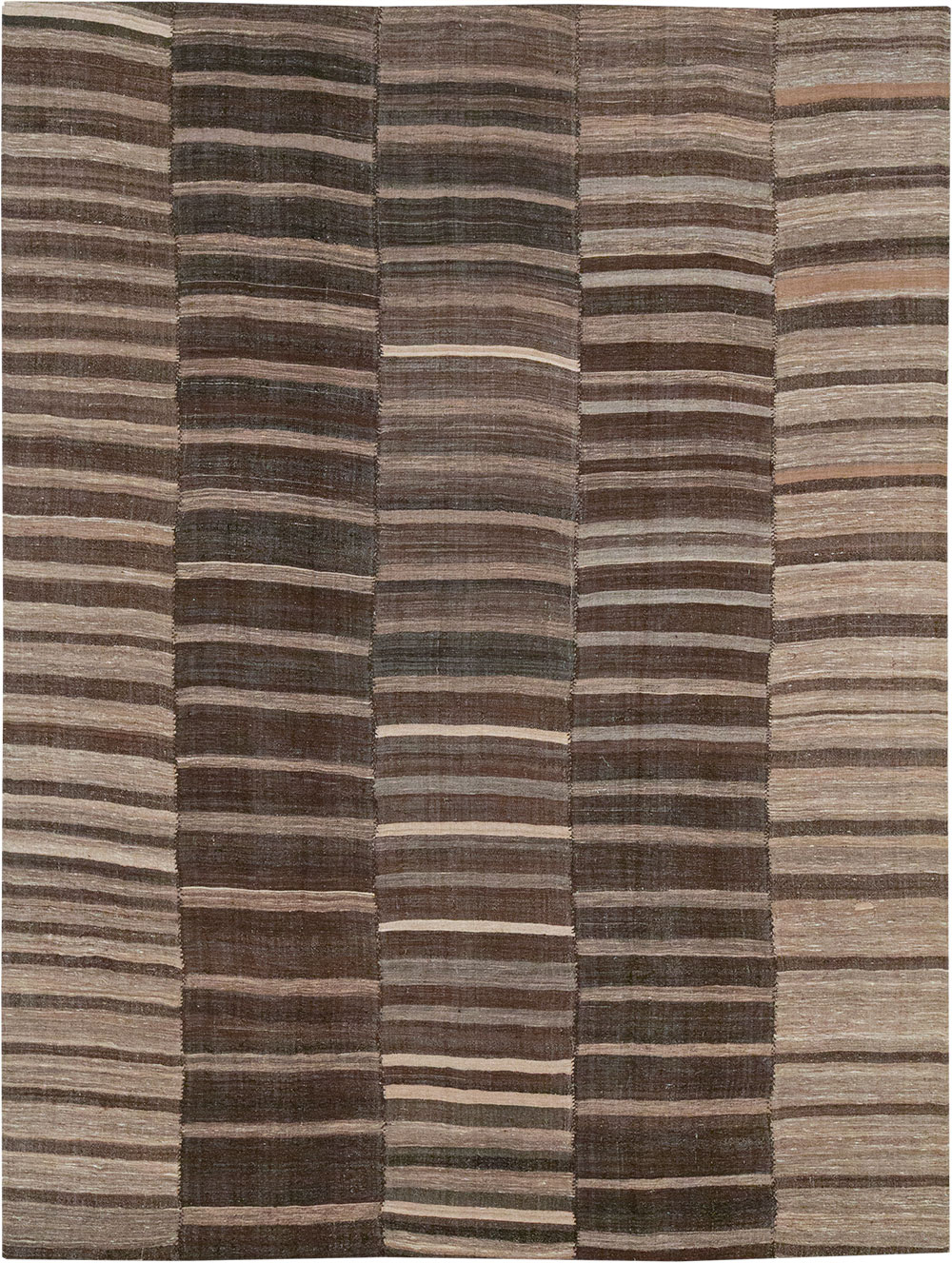 Vintage Turkish Flatweave Kilim Room Size Carpet, No.33071 - Gsblank