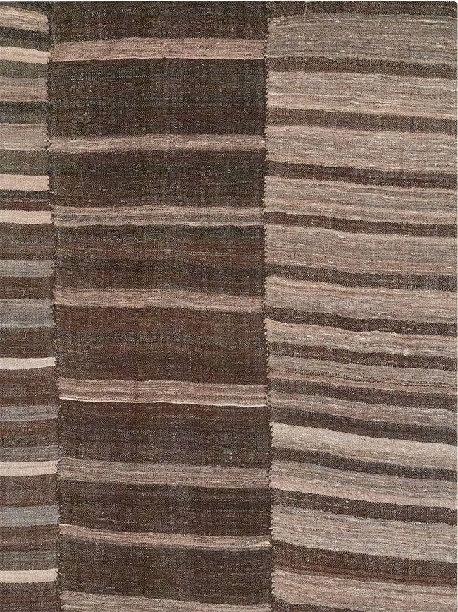 Vintage Turkish Flatweave Kilim Room Size Carpet, No.33071 - Gsblank