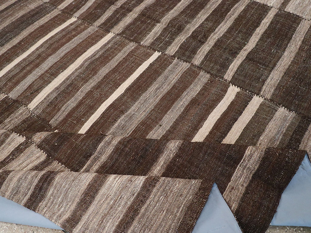 Vintage Turkish Flatweave Kilim Room Size Carpet, No.33071 - Gsblank