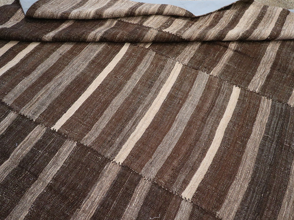 Vintage Turkish Flatweave Kilim Room Size Carpet, No.33071 - Gsblank