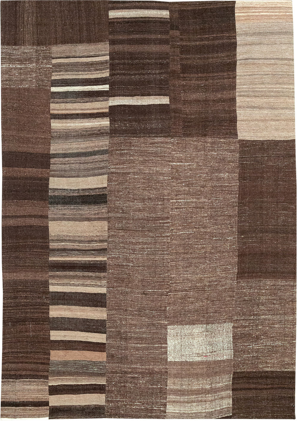 Vintage Turkish Flatweave Kilim Room Size Carpet, No.33072 - Gsblank