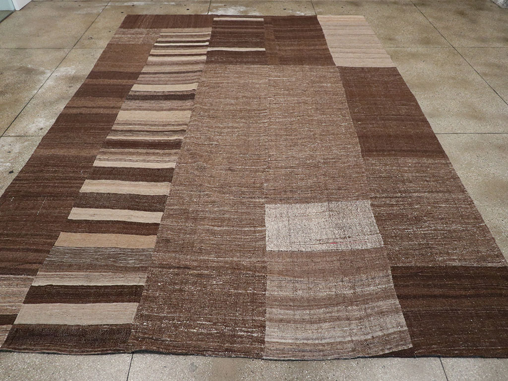 Vintage Turkish Flatweave Kilim Room Size Carpet, No.33072 - Gsblank