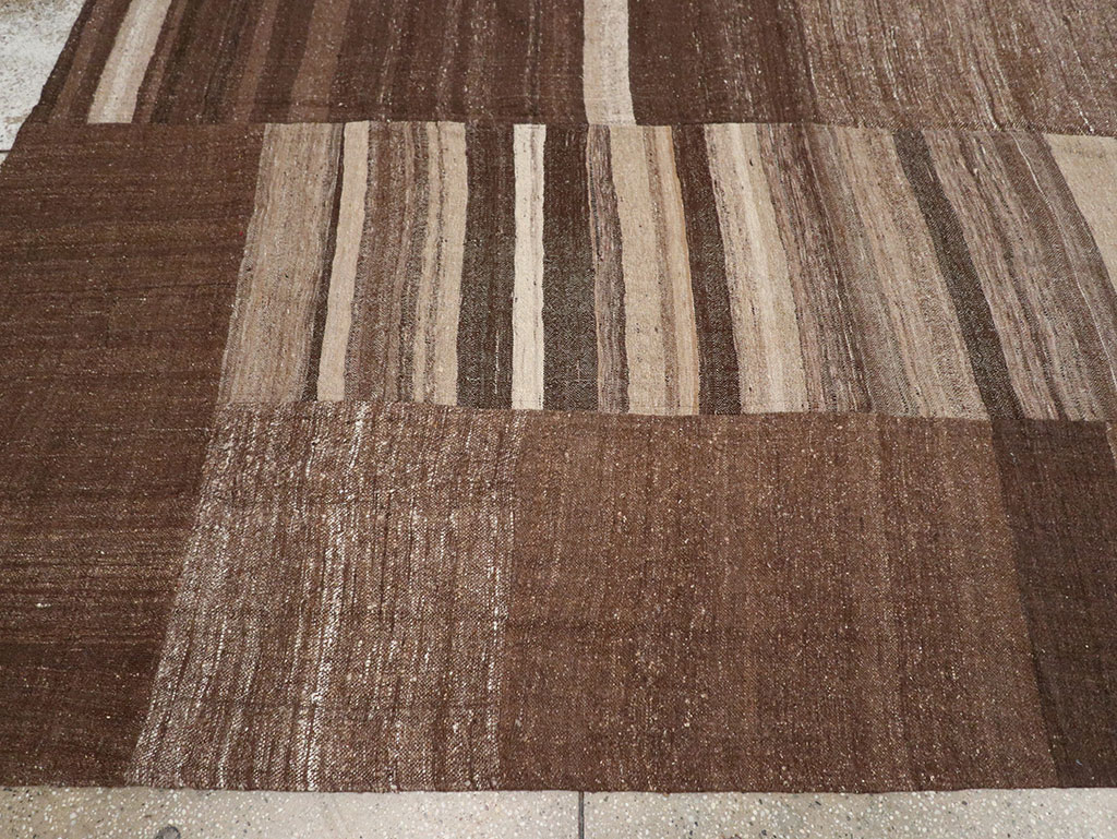 Vintage Turkish Flatweave Kilim Room Size Carpet, No.33072 - Gsblank