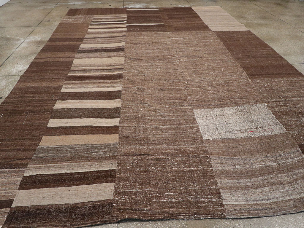 Vintage Turkish Flatweave Kilim Room Size Carpet, No.33072 - Gsblank