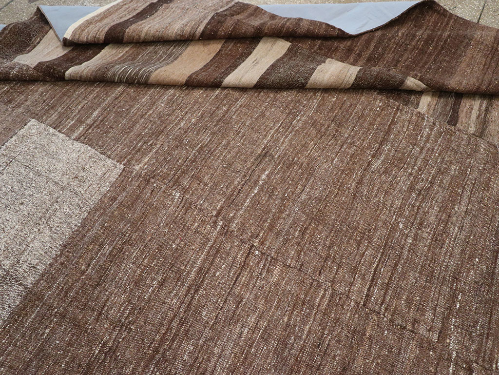 Vintage Turkish Flatweave Kilim Room Size Carpet, No.33072 - Gsblank